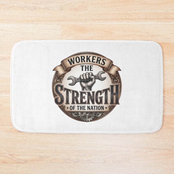 Item preview, Workers The Strength Of The Nation Shirt - Industrial Fist Wrench Tee designed and sold by relso.