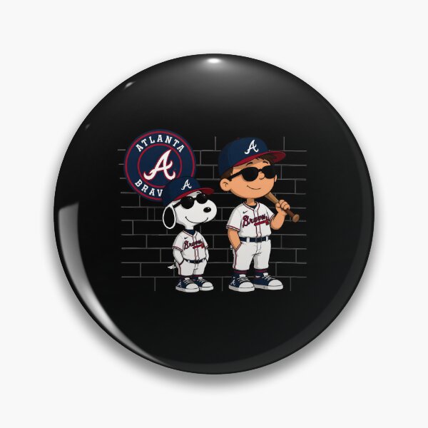 Item preview, Snoopy Baseball Boy Braves  designed and sold by SunnyPanelCo.