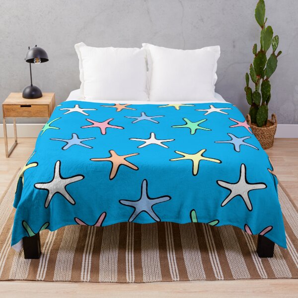Item preview, Colorful Summer Starfish Pattern On Ocean Blue Background designed and sold by DEC02.