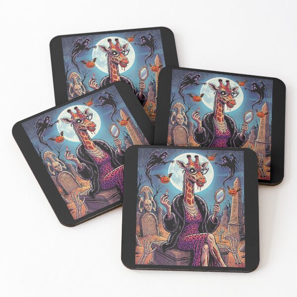 Item preview, Glamorous Zombie Giraffe Haunted Graveyard Halloween designed and sold by VioletNance.