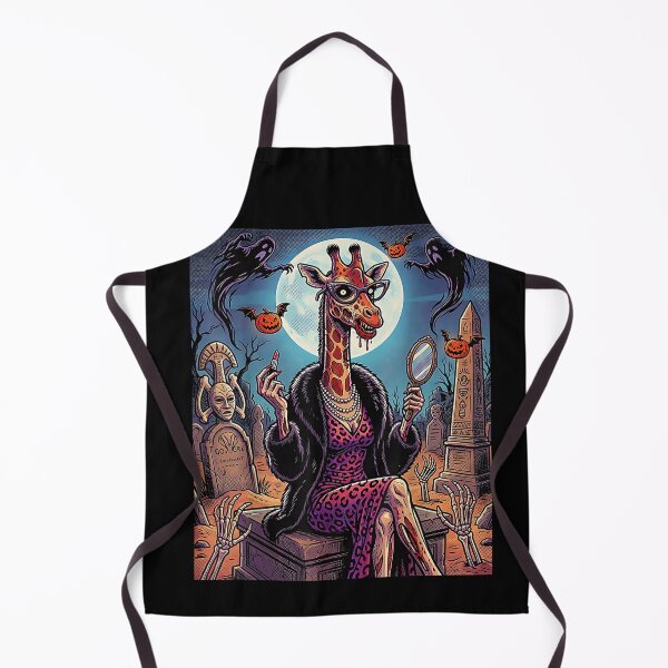Item preview, Glamorous Zombie Giraffe Haunted Graveyard Halloween designed and sold by VioletNance.