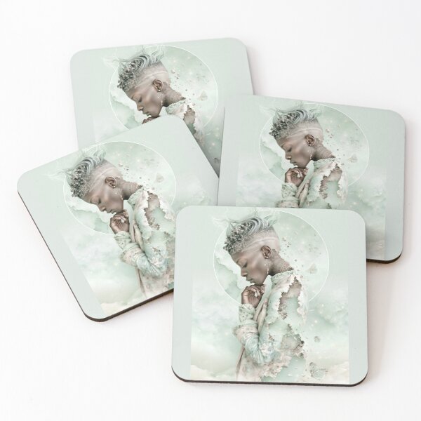 Item preview, Surreal Mint Green Butterfly Portrait Fantasy designed and sold by CurrentPhase.