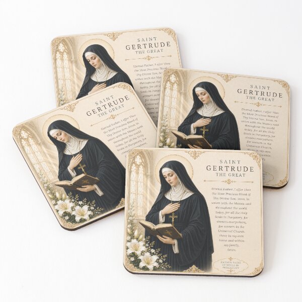 Item preview, Saint Gertrude the Great designed and sold by Birdsong Blessings.