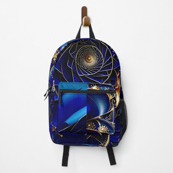 Item preview, Intricate Duality of Royal Navy Velvet and Gold Filigree designed and sold by Vicky Brago-Mitchell®.