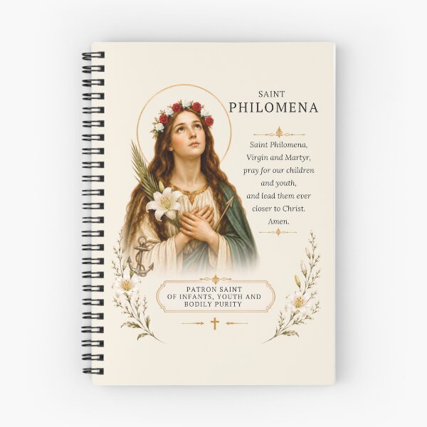 Item preview, St Philomena designed and sold by Birdsong Blessings.