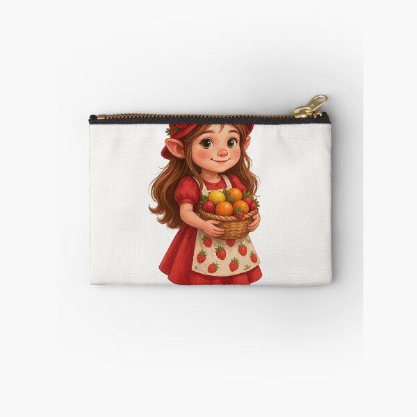 Item preview, Cute Strawberry Elf Girl Fantasy Illustration designed and sold by EverettMarloUS.