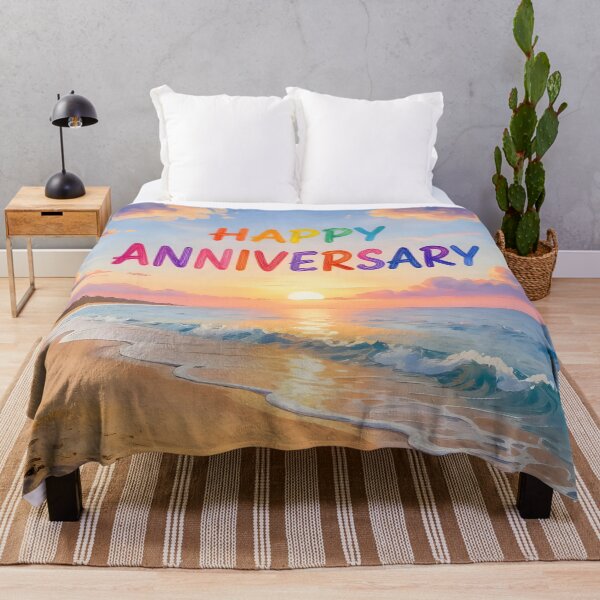 Item preview, Happy Anniversary – Tropical Beach Romance designed and sold by Nomad-Maynard.
