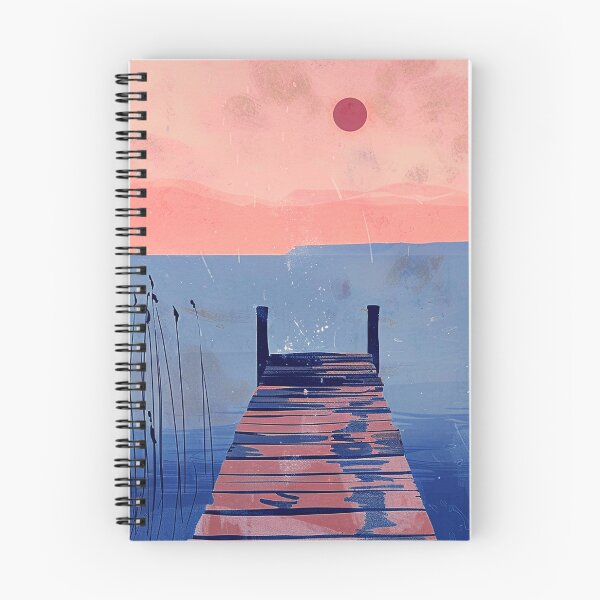 Item preview,  Boat Dock At Sunset Fantasy With Lake Reflections designed and sold by DEC02.