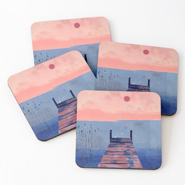 Item preview,  Boat Dock At Sunset Fantasy With Lake Reflections designed and sold by DEC02.