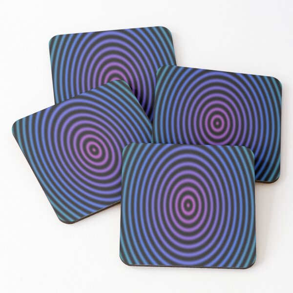 Item preview, Boho Rainbow Circle Blue Retro Mid Century Modern designed and sold by Chief Designer Studio.