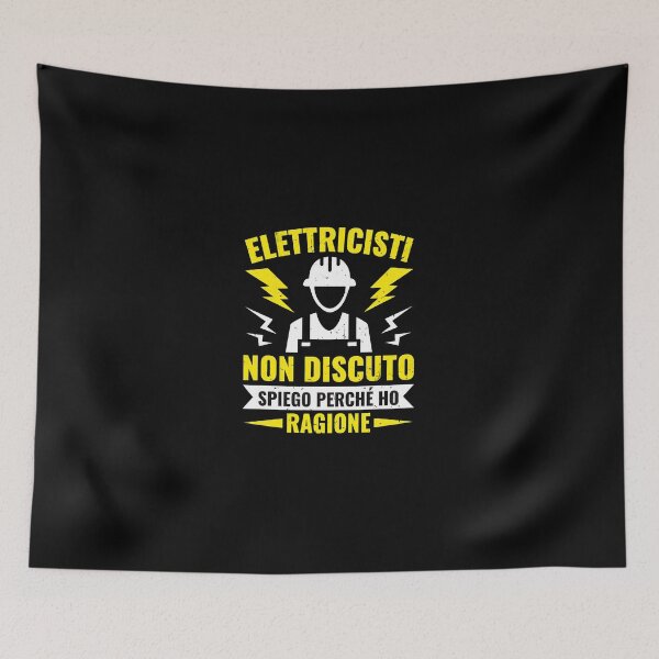 Item preview, Electrician Humor Quote Italian Design designed and sold by rieckebre.