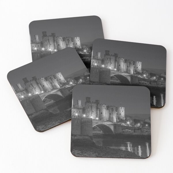 Item preview, Conwy castle in black and white designed and sold by alan tunnicliffe.