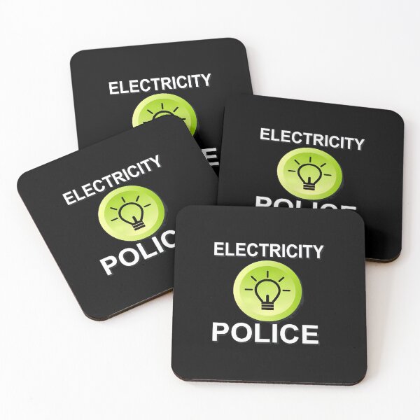 Item preview, Electricity Police Lightbulb Funny Electrician designed and sold by rieckebre.