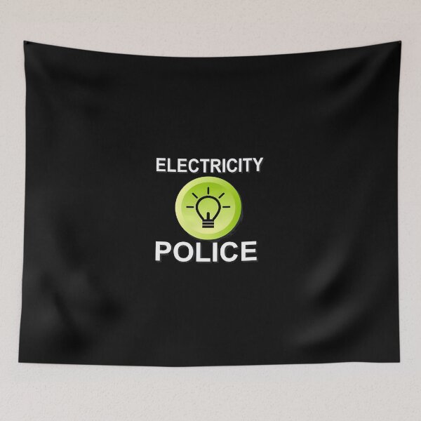 Item preview, Electricity Police Lightbulb Funny Electrician designed and sold by rieckebre.