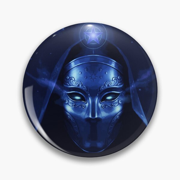 Item preview, Mysterious Blue Cosmic Mask Celestial Fantasy Portrait designed and sold by EverettMarloUS.
