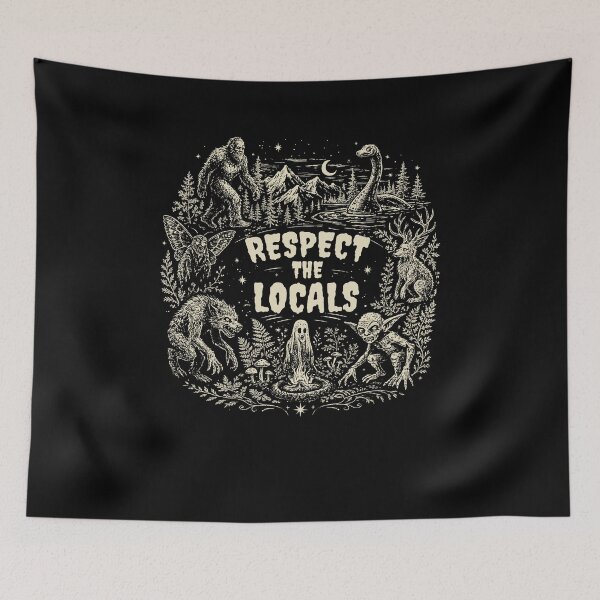 Item preview, Respect The Locals Bigfoot designed and sold by nosu-art-pod.