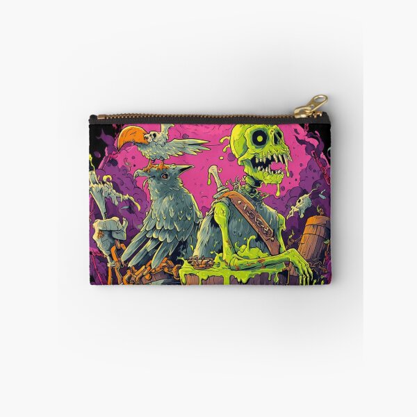Item preview, TOCOCLAWS Toxic Slime Skeleton - Neon Horror & Dark Fantasy Art designed and sold by TOCOCLAWS.