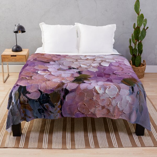 Item preview, Hydrangea Pastel Lilac And Cream Floral Impasto Style  designed and sold by DEC02.