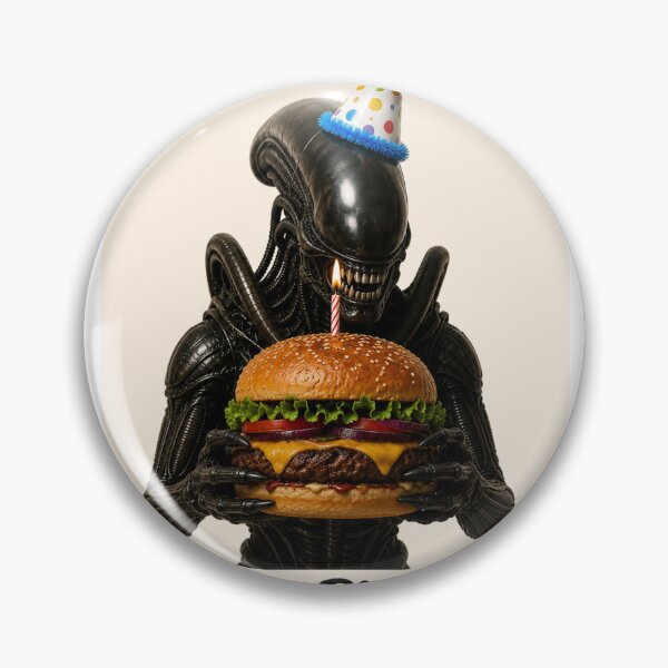 Item preview,  Xenomorph predator alien terminator hamburger burger meme memes funny parody christmas birthday  designed and sold by CheeseBlueprint.