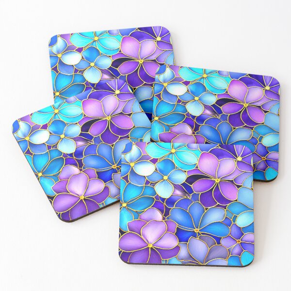 Item preview, Cool Summer Blue And Lilac Floral Art Designs designed and sold by DEC02.