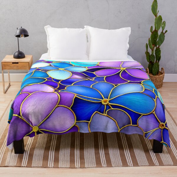 Item preview, Cool Summer Blue And Lilac Floral Art Designs designed and sold by DEC02.