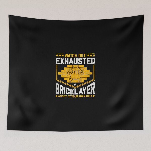 Item preview, Exhausted Bricklayer Funny Construction Workwear designed and sold by rieckebre.