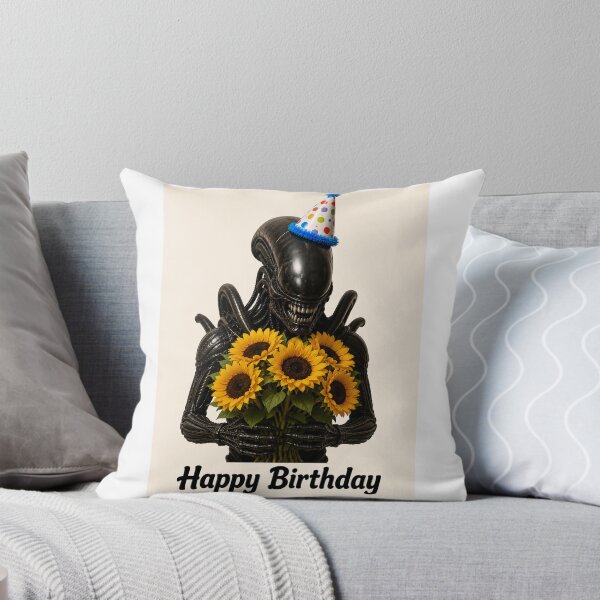 Item preview, Xenomorph predator alien terminator sunflower bouquet meme memes funny parody christmas birthday  designed and sold by CheeseBlueprint.