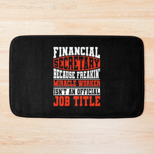 Item preview, Financial Secretary Miracle Worker Job Title designed and sold by rieckebre.