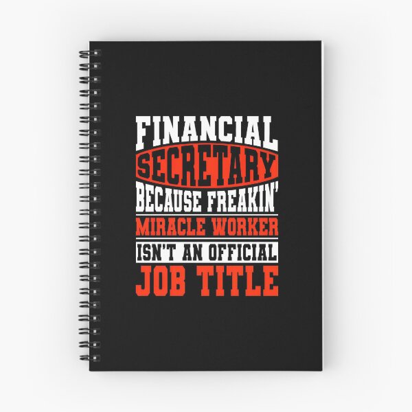 Item preview, Financial Secretary Miracle Worker Job Title designed and sold by rieckebre.