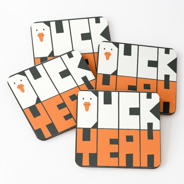 Item preview, Duck Yeah square words designed and sold by Dino-Might-2026.