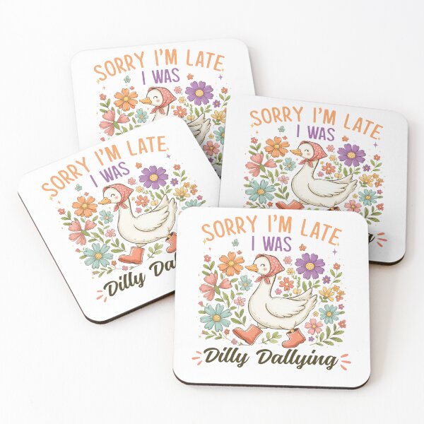Item preview, Sorry I'm Late I Was Dilly Dallying Goose Lover designed and sold by studio-ssaam.