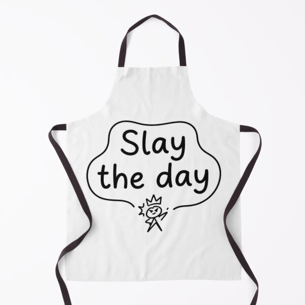 Item preview, Slay the Day Cute Funny Stick Figure Quote Sticker designed and sold by ORI-ginal Weirdos: The Weirdly Wonderful Crew.