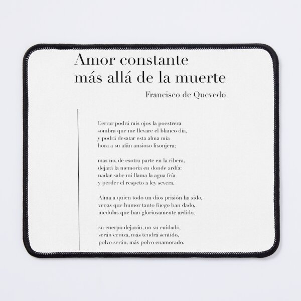 Item preview, Amor Constante Ms All De La Muerte De Quevedo designed and sold by craig-knutsonx.
