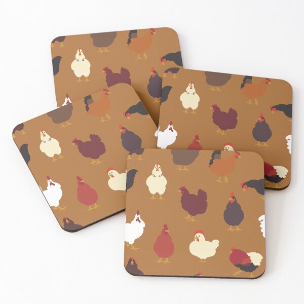 Item preview, Rad Roosters in Pony Brown designed and sold by YesterdayColl.
