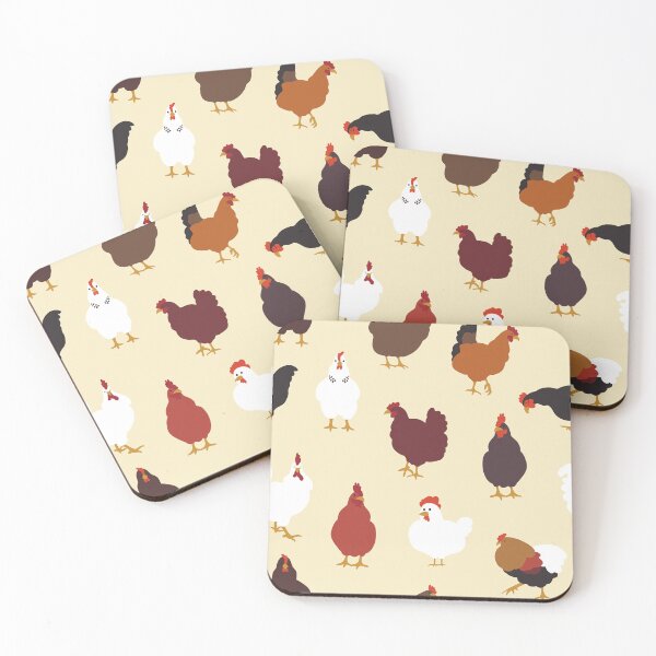 Item preview, Rad Roosters in Eggshell designed and sold by YesterdayColl.