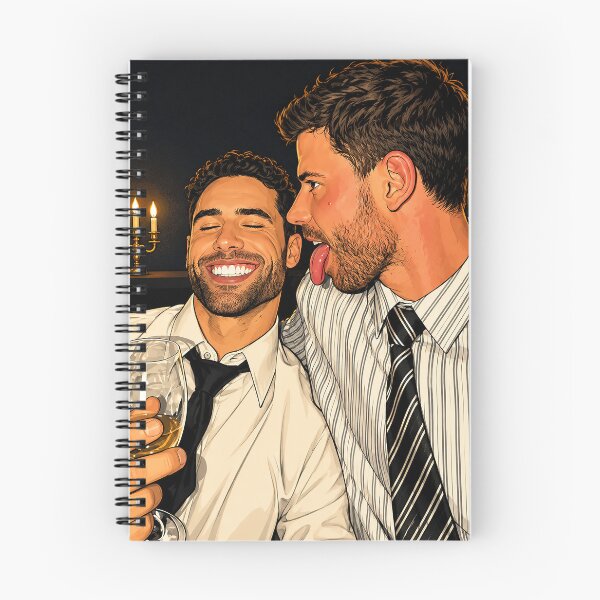 Item preview, François Arnaud and Robbie Graham Kuntz at a party (fan art) designed and sold by PopCultureAndStuff.