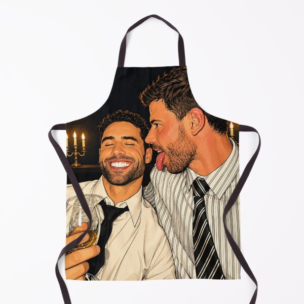 Item preview, François Arnaud and Robbie Graham Kuntz at a party (fan art) designed and sold by PopCultureAndStuff.