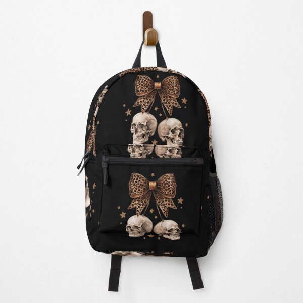 Item preview, Leopard Print Bow Skull Gothic Aesthetic Cute Spooky Halloween designed and sold by Zizo-DR44.