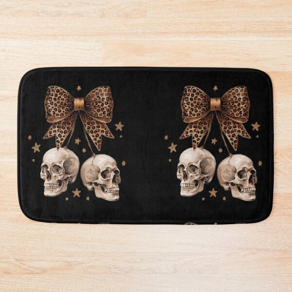 Item preview, Leopard Print Bow Skull Gothic Aesthetic Cute Spooky Halloween designed and sold by Zizo-DR44.