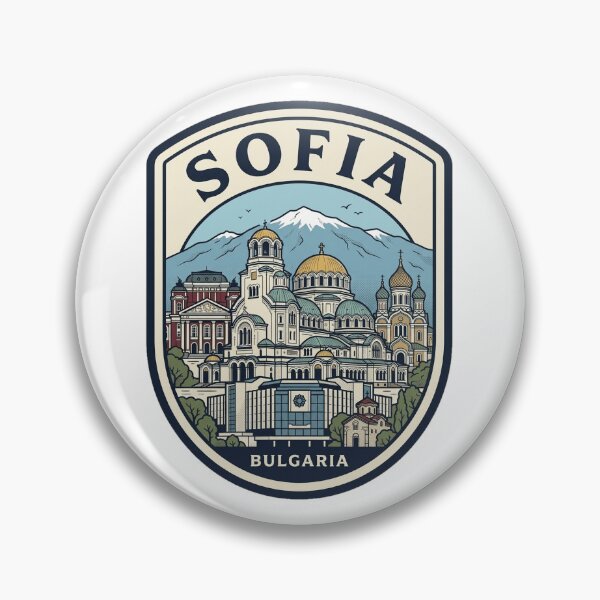Item preview, Sofia Bulgaria Travel Emblem Retro Skyline designed and sold by k3rstman1.