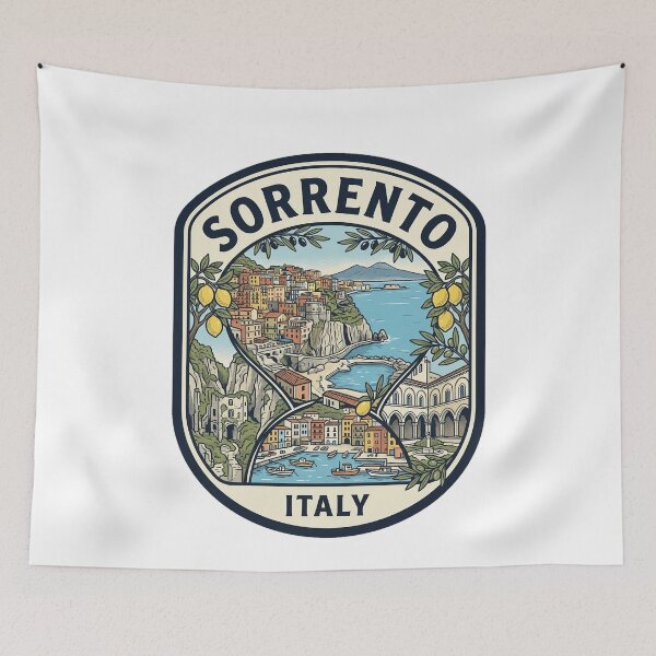 Item preview, Sorrento Italy Vintage Travel Lemon Coast designed and sold by k3rstman1.