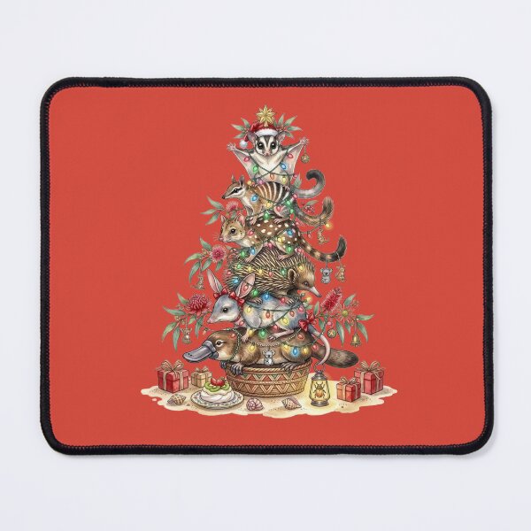 Item preview, Australian Animals Christmas Tree – Whimsical Native Fauna Holiday Art designed and sold by Wennebabs.
