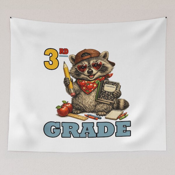 Item preview, Funny Third Grade Feral Raccoon Back to School designed and sold by SON SON.