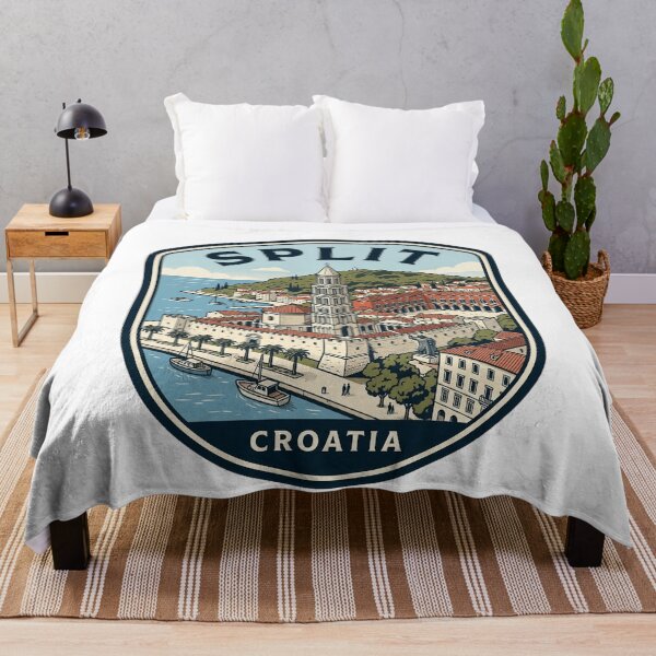 Item preview, Split Croatia Diocletian Palace Vintage Travel Badge designed and sold by k3rstman1.