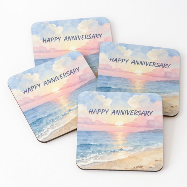 Item preview, Happy Anniversary – Tropical Beach Romance designed and sold by Nomad-Maynard.