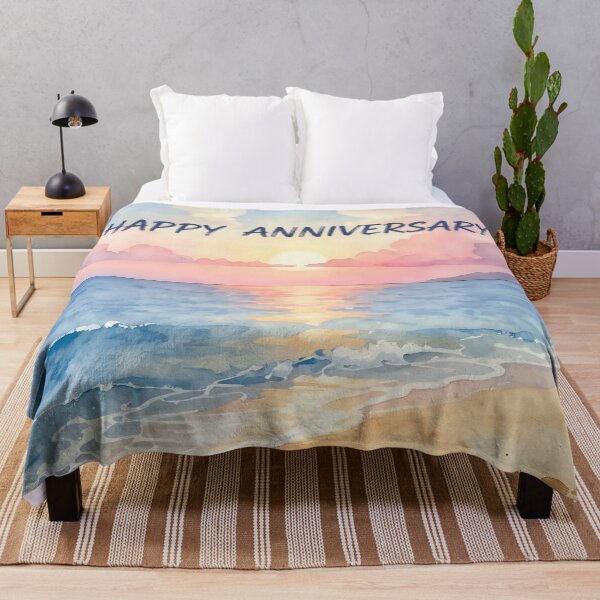 Item preview, Happy Anniversary – Tropical Beach Romance designed and sold by Nomad-Maynard.