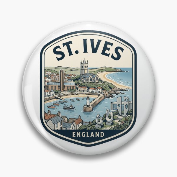 Item preview, St Ives Cornwall England Vintage Travel Badge designed and sold by k3rstman1.