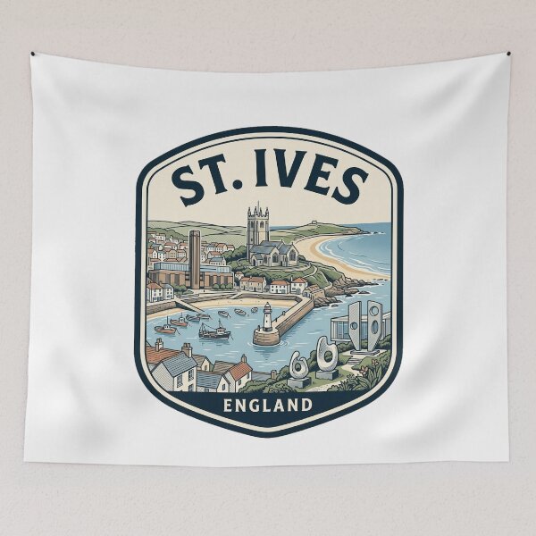 Item preview, St Ives Cornwall England Vintage Travel Badge designed and sold by k3rstman1.