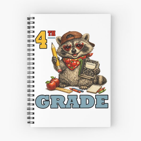 Item preview, Funny Fourth Grade Feral Raccoon Back to School designed and sold by SON SON.