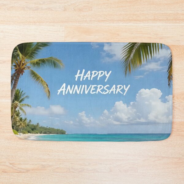 Item preview, Happy Anniversary – Tropical Beach Romance designed and sold by Nomad-Maynard.
